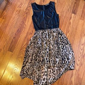 Cheetah dress.